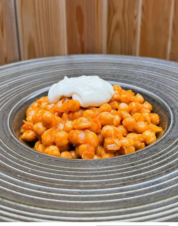 Garbanzos ENCEBOLLADOS con ajo y aceite de agave